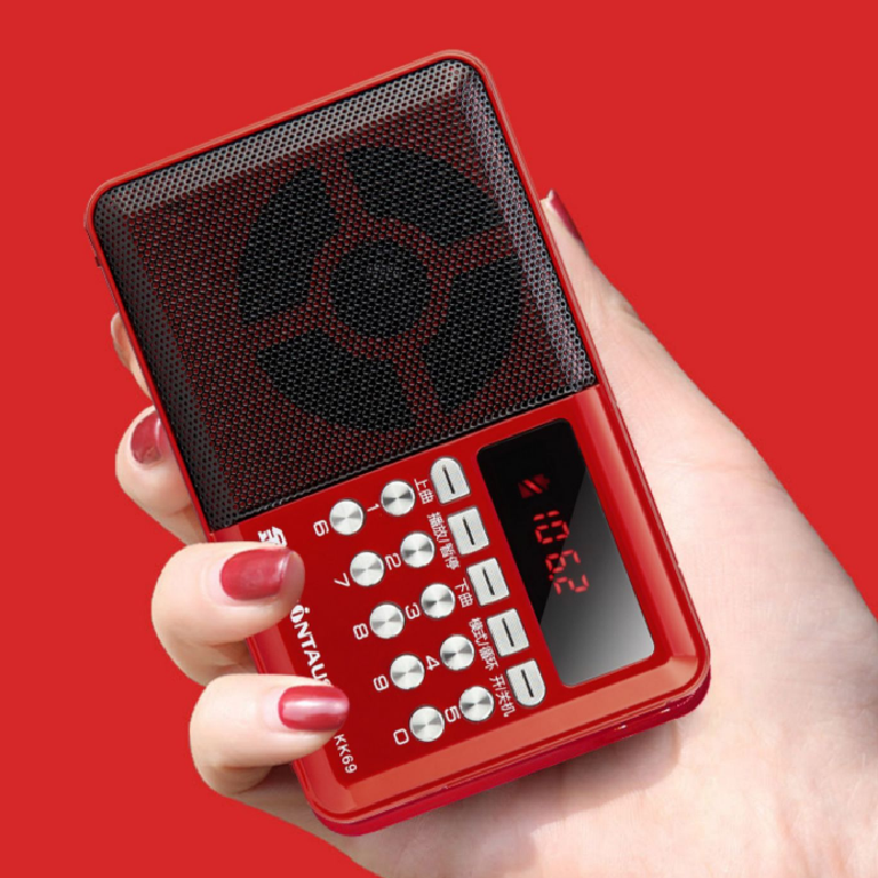 金正 KK69插卡收音机 便携充电锂电池耳机功能波段广播评书戏曲机