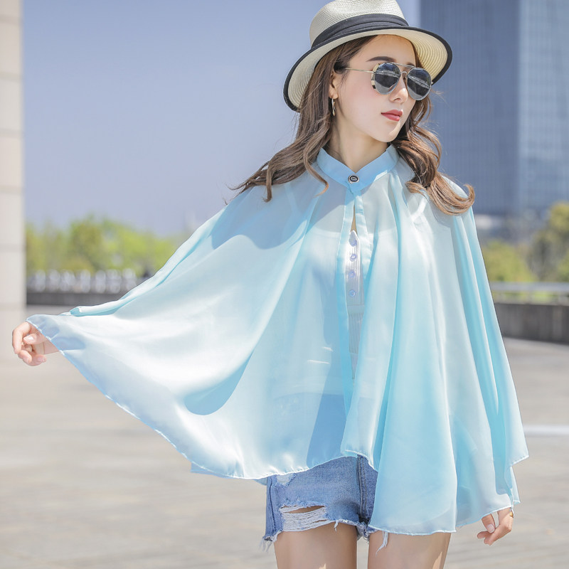 新款雪纺防晒披肩女2wc31yxnnf