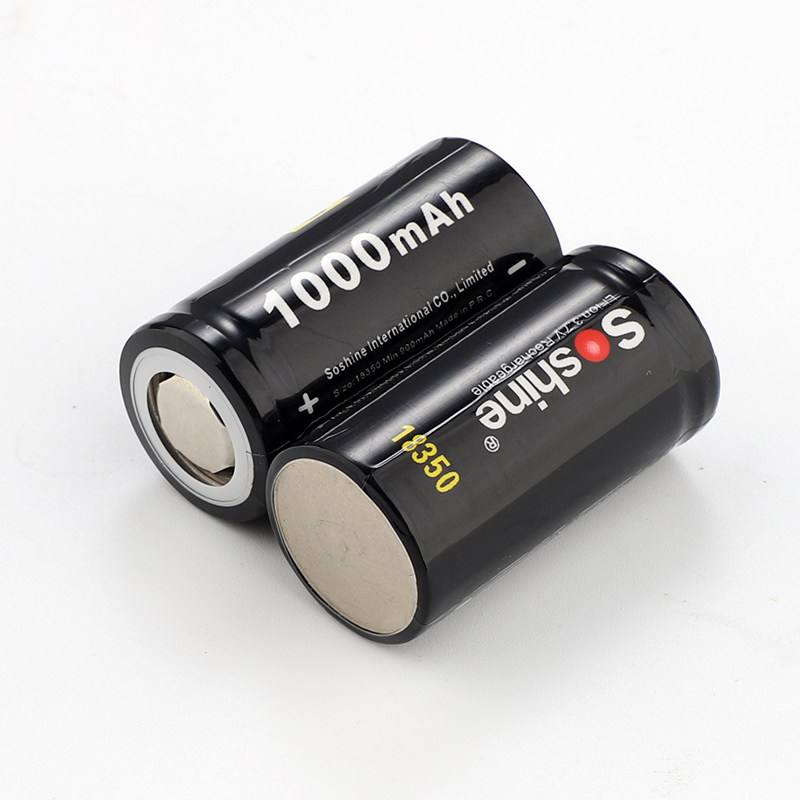 18350充电锂电池动力电池1000毫安3.7v榨汁机杯手电筒云台稳定器