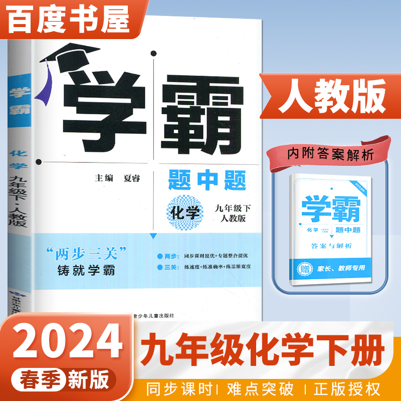 人教版2024春学霸题中题化学九年级下册 9年级初三化学下同步课时提优期中末测试卷复习专题训练习册教辅 甘肃少年儿童出版社cb