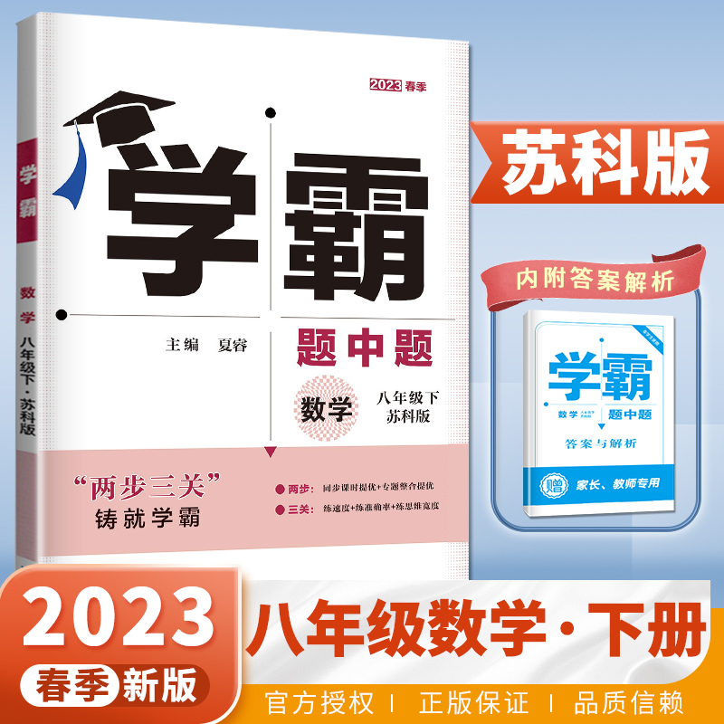 苏教版 2024春初中学霸题中题 数学八年级下册 江苏版新课标 8年级下册初二同步提优专项整合作业训练习册畅销教辅书经纶学典