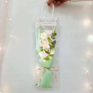母亲节花束手工编织玫瑰花成品毛线向日葵花朵送妈妈婆婆长辈礼物