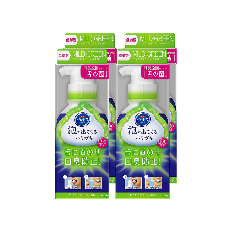 日本直邮 花王 kao 泡沫型液体牙膏 祛除口腔异味清洁牙齿牙周