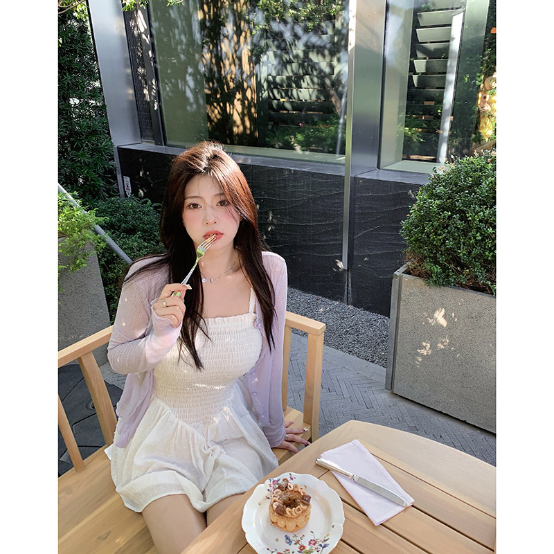 周白子for you2021夏季新款吊带连衣裙一字肩胖mm显瘦修身裙子