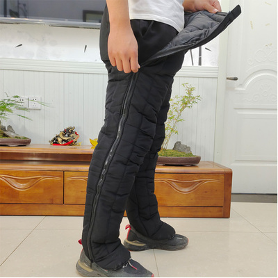 冬季电动摩托车护膝保暖加厚挡风防寒男女拉链羽绒棉防水骑车护腿