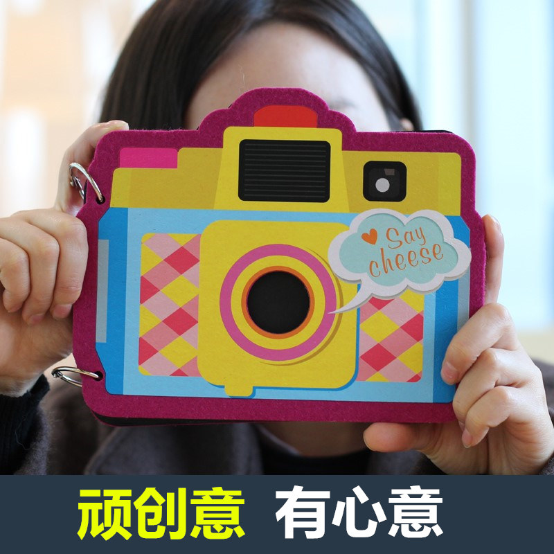 一折爆炸盒子机关_复古相机67寸创意diy手工情侣照片制作小拍立得爆炸