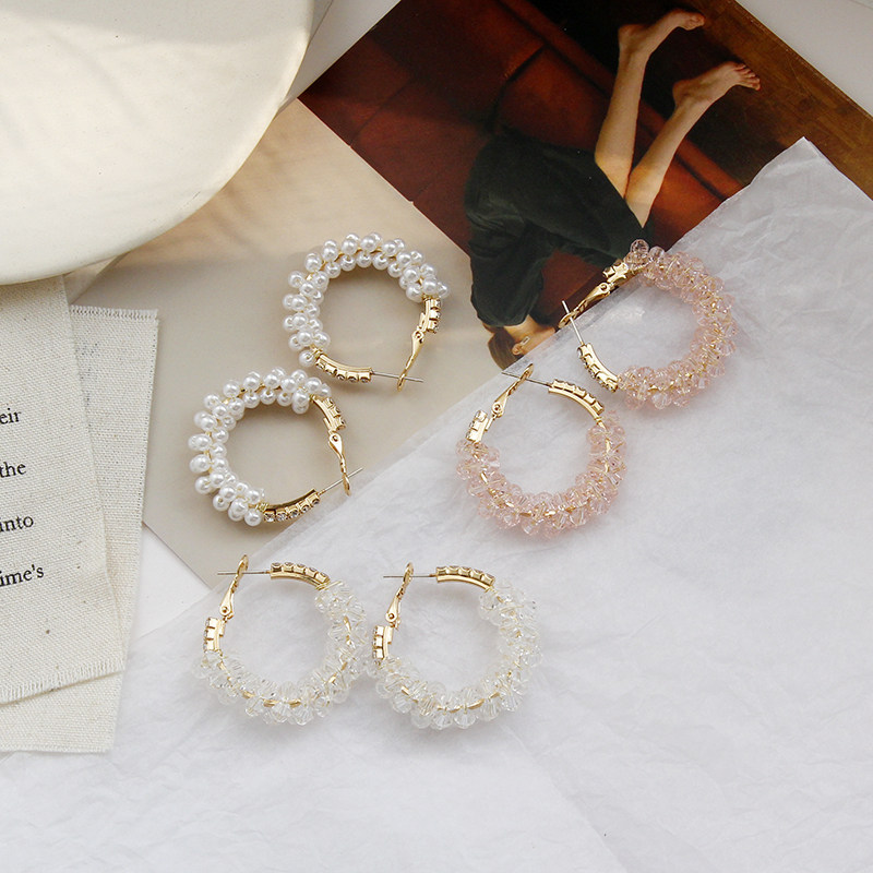 时时价 配饰 怡糯jewelry 耳环女2019新款潮人气质百搭s925银针耳圈大