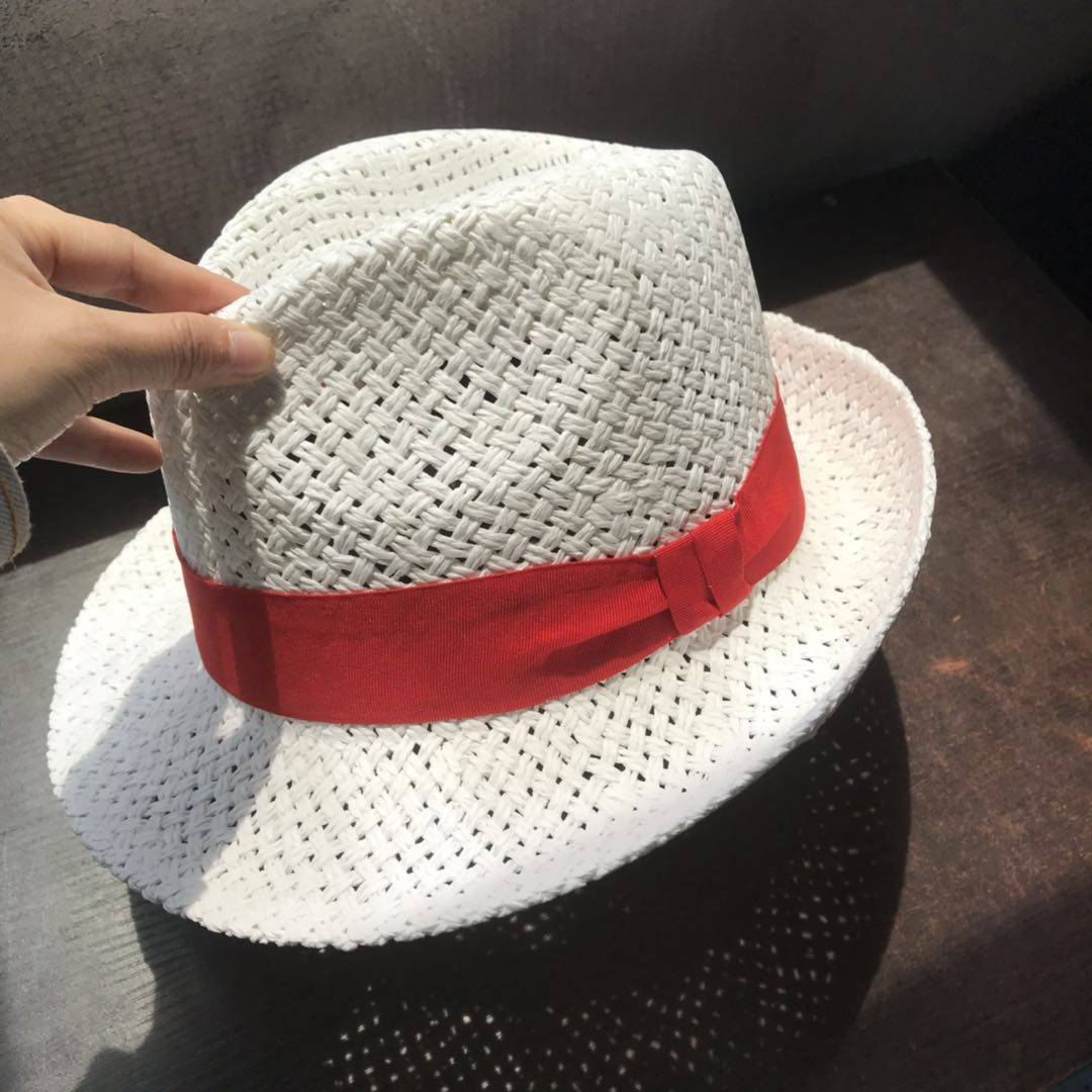 小沿礼帽女 卷边