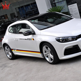 大众尚酷高尔夫7帕萨特pologti速腾cc 改装饰r全车身拉花汽车贴纸,可