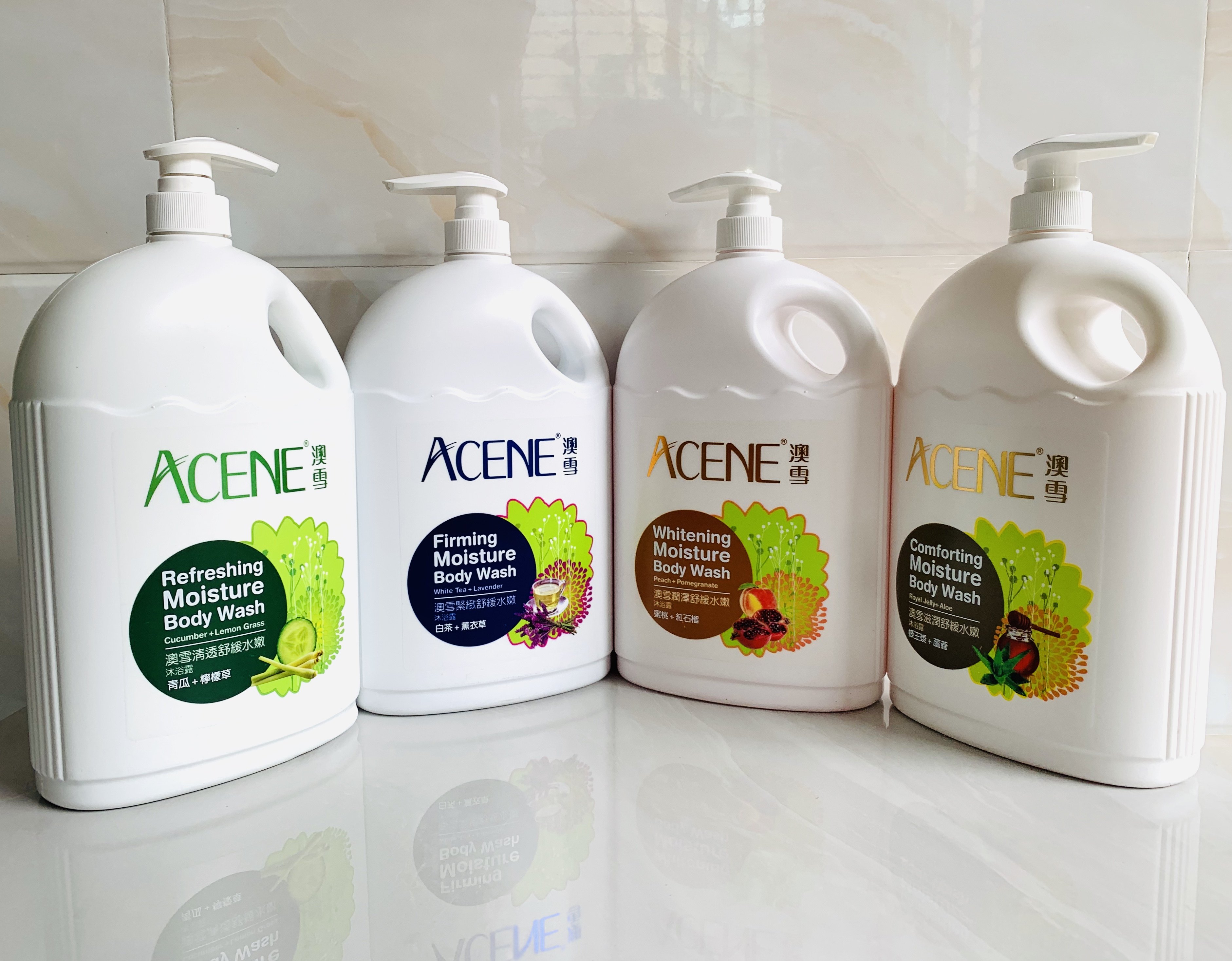 香港澳雪紧致舒缓沐浴露2000ml白茶薰衣草蜂王浆芦荟蜜桃红石榴