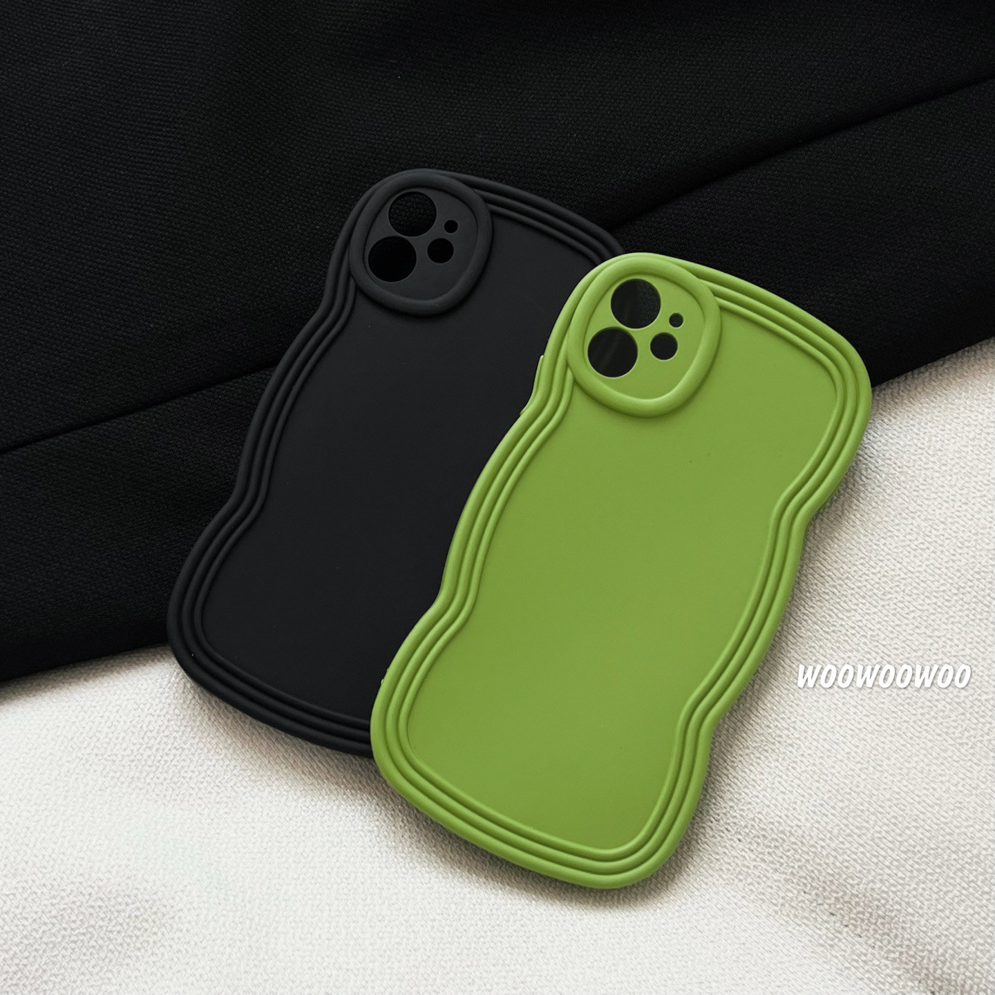 小众橄榄绿色适用小米11青春版手机壳10全包12spro气囊ultra波浪