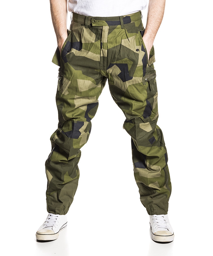 一折瑞典 军_瑞典军版原品m90丛林几何迷彩bdu裤作训服英军法军德军军