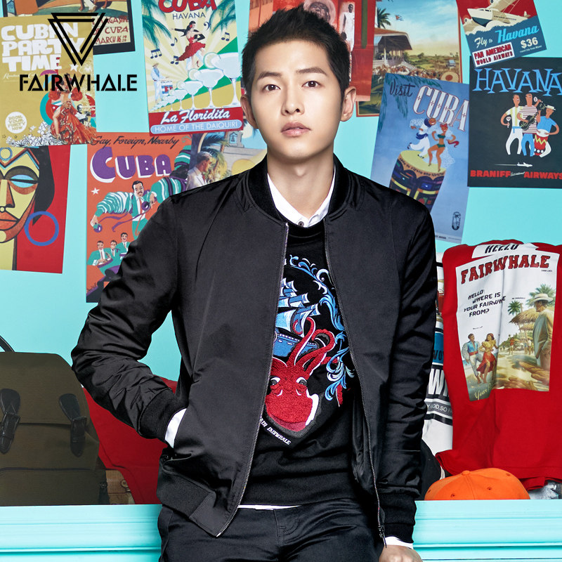 宋仲基代言:马克华菲 男士薄款夹克 258元包邮(358-100元券)