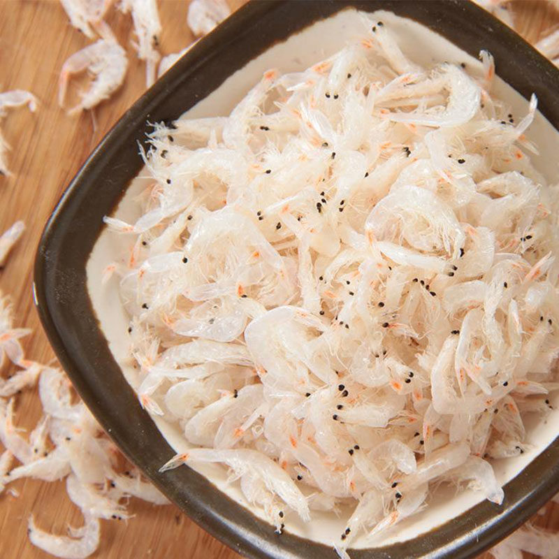 淡干熟虾皮200g特级无盐纯天然宝宝辅食补钙虾米即食新鲜干货包邮_不