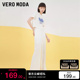 绫致Vero Moda2024春夏松紧抽绳腰头垂顺下摆开口长裤子女