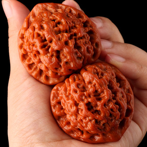 文玩核桃机刷高抛王勇麒麟纹官帽48/49/50-55特大尺寸原色手把件