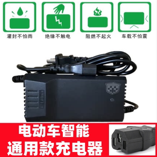 防雨水电动车电瓶充电器48v12ah60v20ah72伏新日爱玛雅迪电车通用