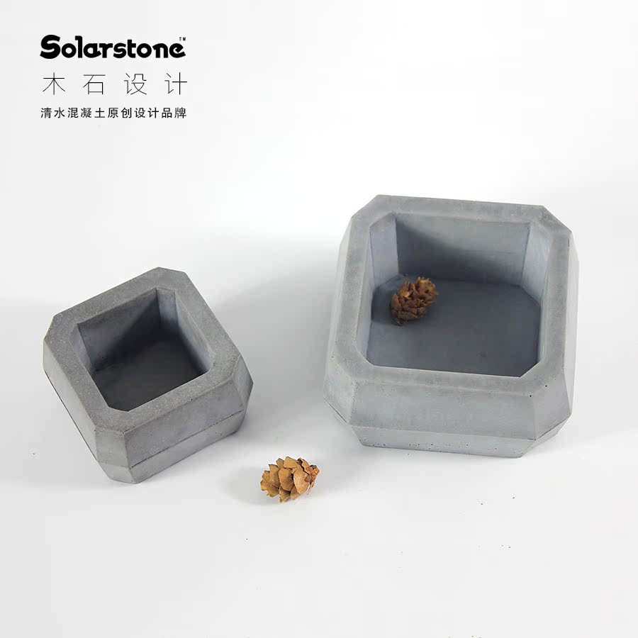 水泥清水混凝土工艺品摆件 简约桌面收纳盒 首饰盒 木石设计在类目 家居饰品, 摆件中 - 来自Buy2taobao.com提供专业的淘宝代购服务