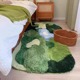花园地毯卧室床边毯ins风植绒儿童房间加厚毛毯子客厅沙发地垫子