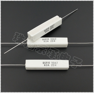 水泥 铜脚 10欧 线绕电阻 koa 10Ω 进口日本 10r bgr10 10w