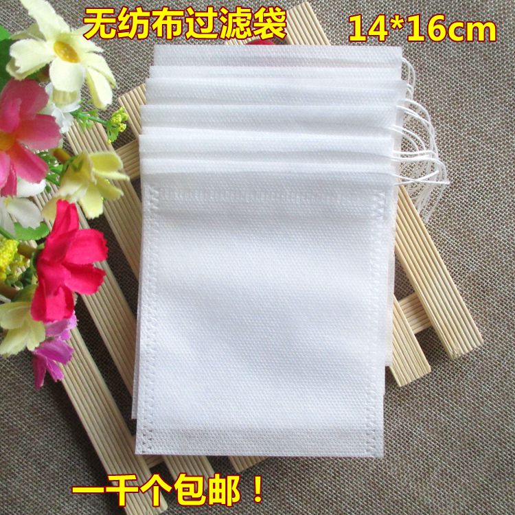 14*16cm无纺布茶包袋中药袋煎药袋过滤袋抽线束口袋足浴包调料袋在类目 办公设备/耗材/相关服务, 包装设备/标牌及耗材, 礼品袋/塑料袋中 - 来自Buy2taobao.com提供专业的淘宝代购服务