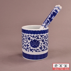 特价多款景德镇陶瓷器笔筒 筷子筒 青花瓷筷子筒 文房用具 毛笔筒