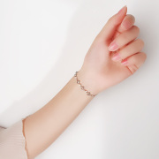 JG小天鹅手链925银镶嵌施华洛世奇锆chic时尚女韩版简约森系闺蜜