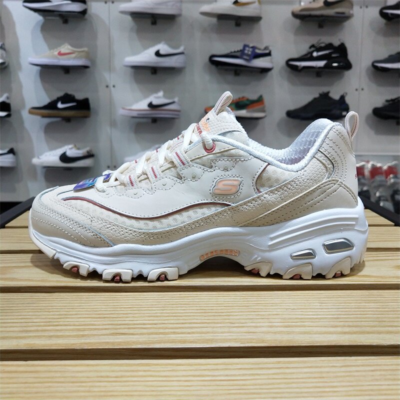 正品skechers斯凯奇女鞋二代新品厚底增高熊猫鞋休闲老爹鞋149791