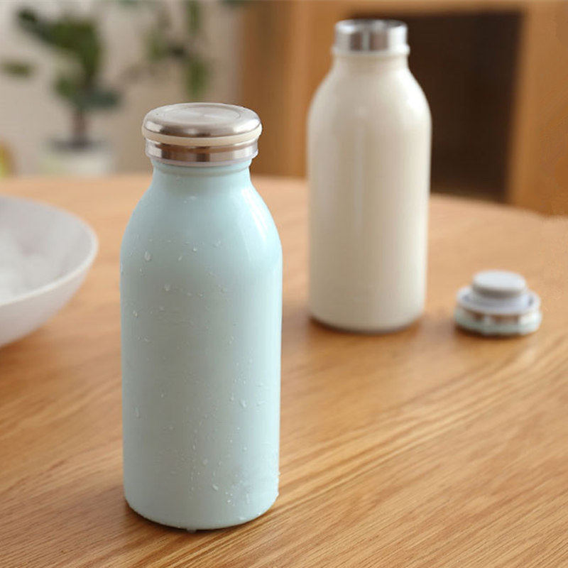 热销不锈钢保温杯创意便携牛奶瓶