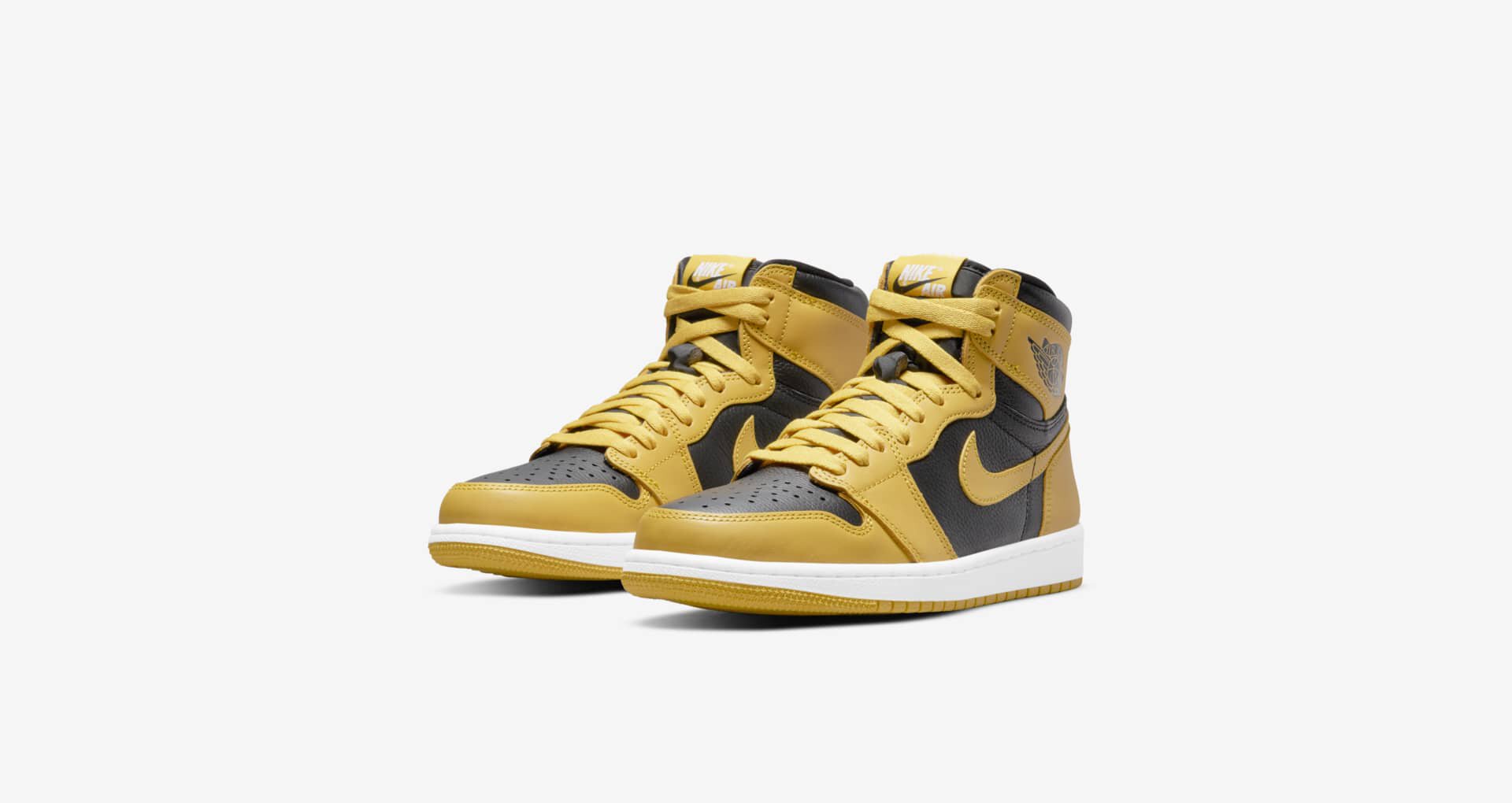 北卡大学 air jordan 1 aj1黑黄脚趾 深棕小麦 篮球鞋 555088-701