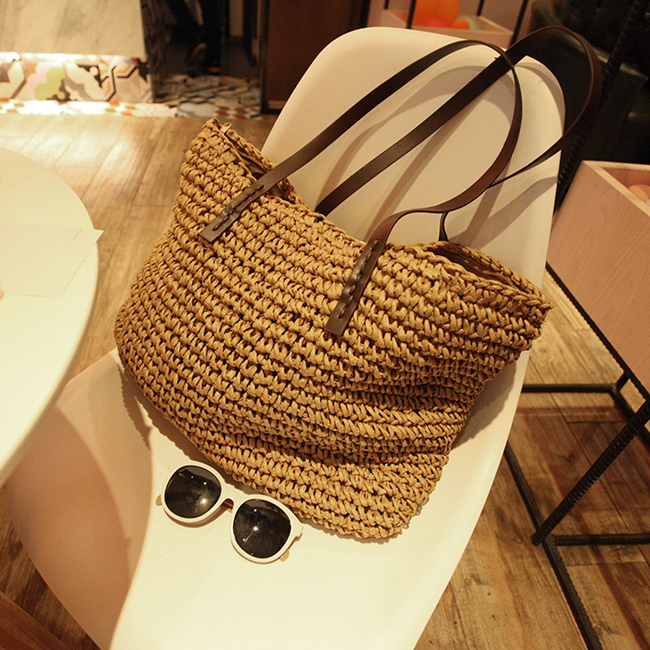 ins Same item new pattern Europe and America Straw bag Seaside on vacation Woven bag portable Beach Bag Diagonal package freshin the Leather/Lady bags/Men's bag, Ms. bags category - from Buy2taobao.com to provide professional Taobao agent buy service