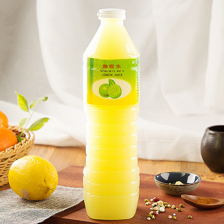 泰国原装进口 luckykid神童酸柑水1l 浓缩柠檬水青柠汁泰国菜调料_不