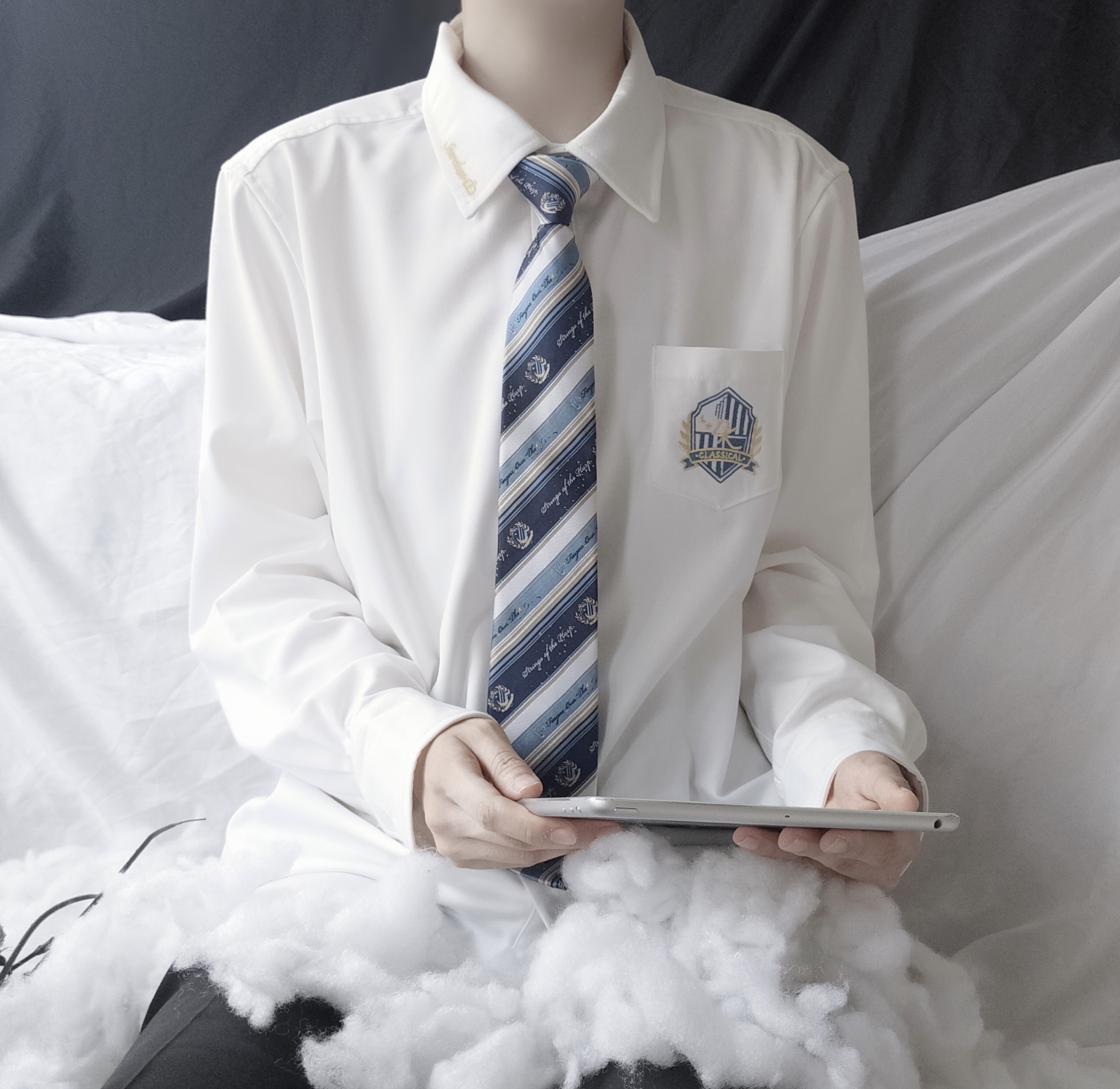 尖子生星依初jkdk制服学院风长袖班服白衬衫男学生正统日系