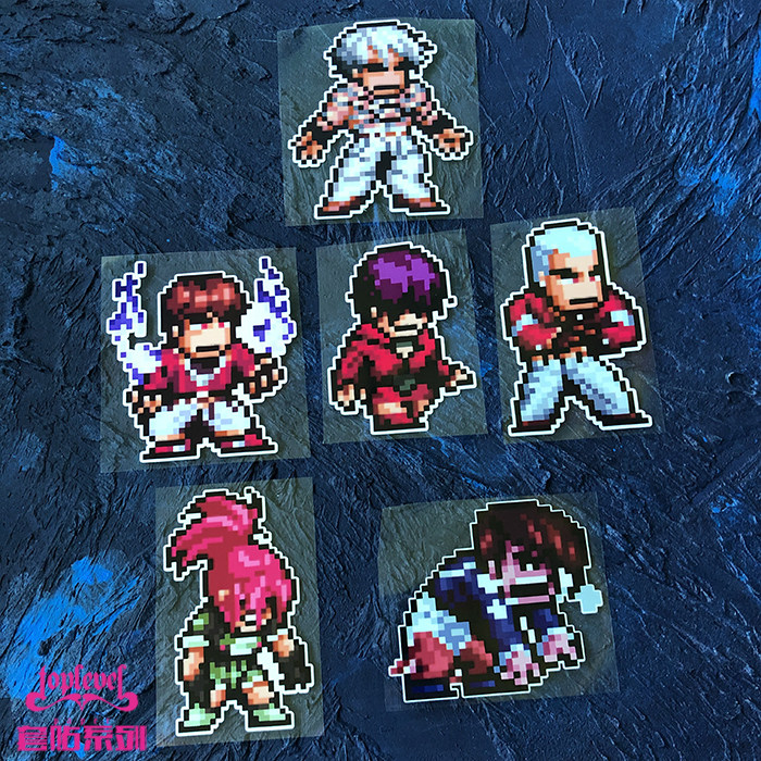 tlp套贴 街机单机游戏kof拳皇97格斗疯八神大蛇莉安娜像素版贴纸