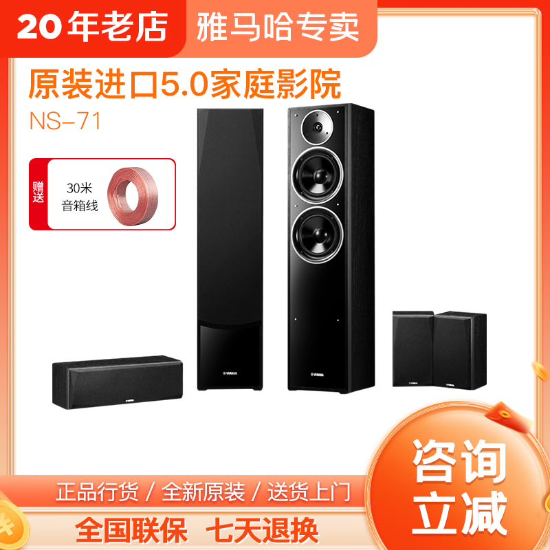 Yamaha/雅马哈 NS-71五件套家庭影院音箱套装客厅落地式5.1音响