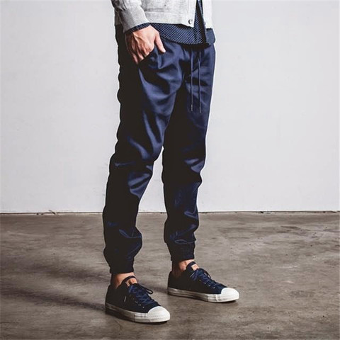 潮物Woo Fairplay Runner Jogger 抽绳修身束脚裤休闲长裤男潮