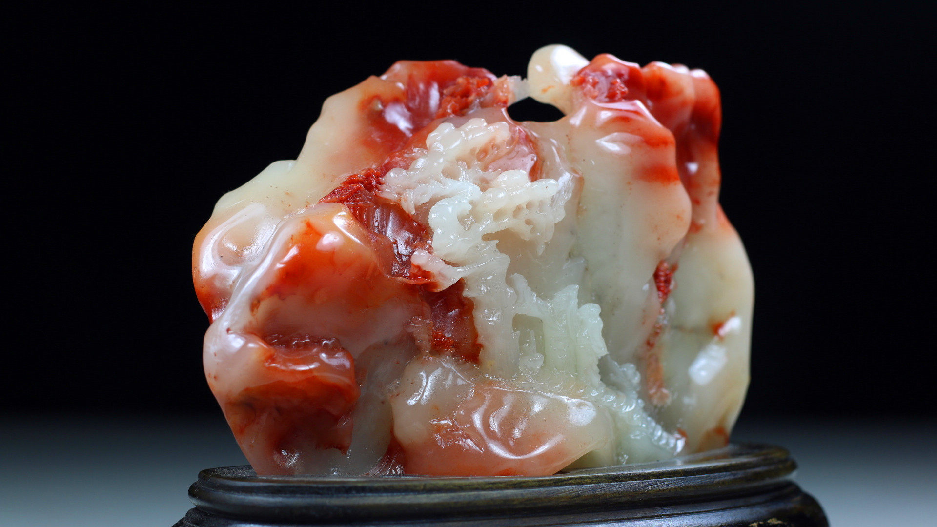 寿山结晶质地芙蓉石《指日高升》摆件