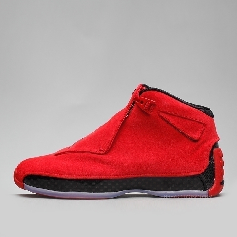 牛哄哄 air jordan 18 toro aj18 公牛麂皮大红篮球鞋 aa2494-601