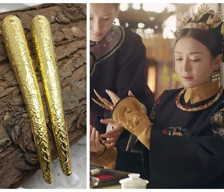 禧攻略如懿传同款魏璎珞皇后护甲古装宫廷儿童成人cos假指甲套优惠券