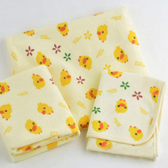 西松屋黄色小鸭隔尿垫纯棉防水床单 婴儿隔尿床垫 尿垫