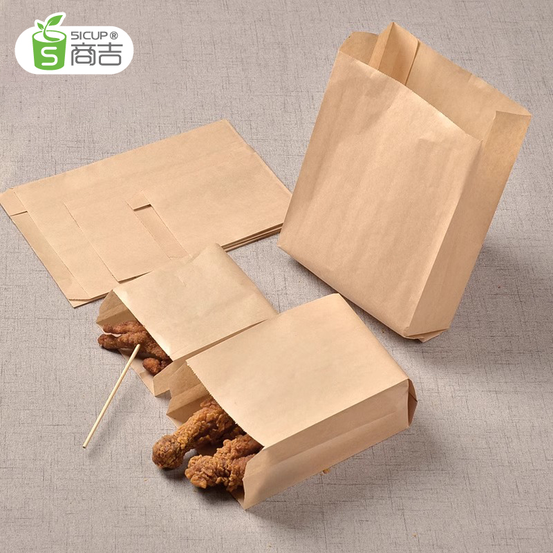 上海商吉牛皮纸袋食品袋面包袋点心包装袋吐司袋烘焙饼干打包袋