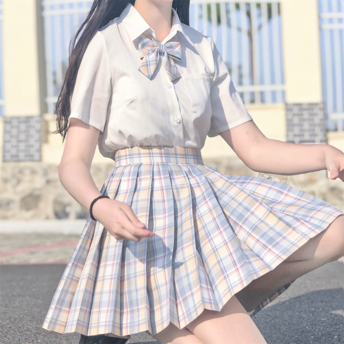 六月雪 原创正版JK制服日系学院风学生百褶半身女夏短格裙校供在类目 女装/女士精品, 半身裙中 - 来自Buy2taobao.com提供专业的淘宝代购服务