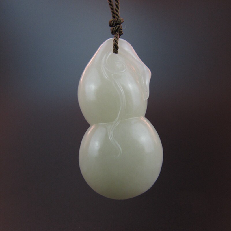 国家级玉雕大师陈冠军 新疆和田玉籽料 葫芦福禄 挂件 13克