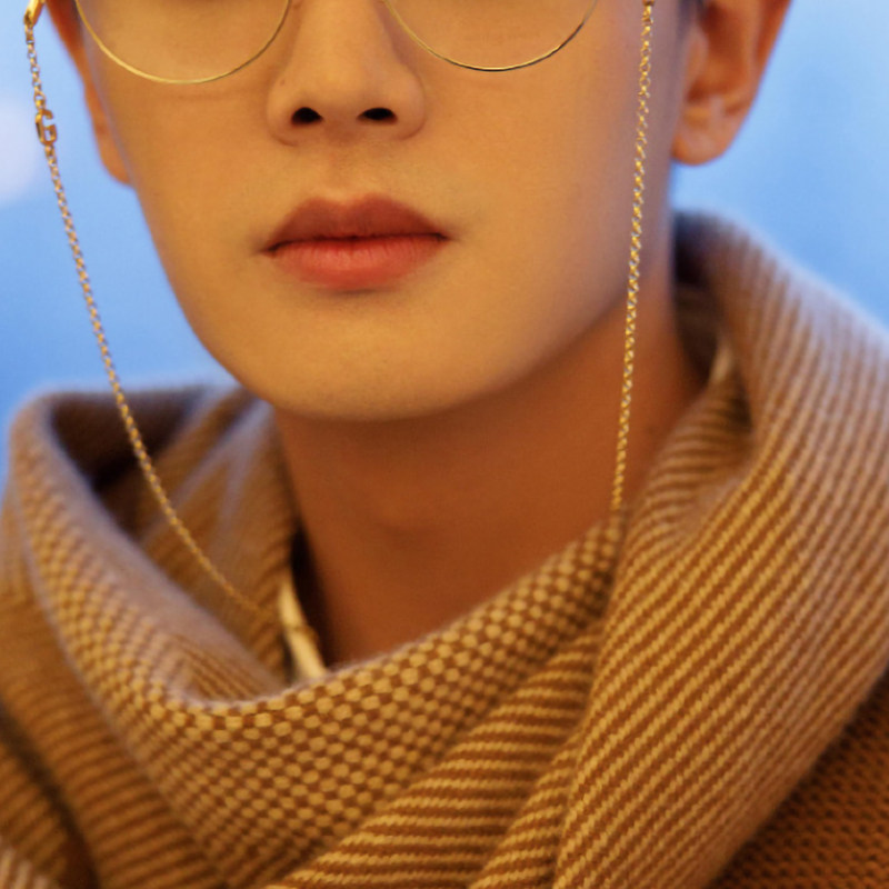 任嘉伦同款眼镜链男挂脖女潮款明星眼镜挂链装饰金色链条配饰饰品