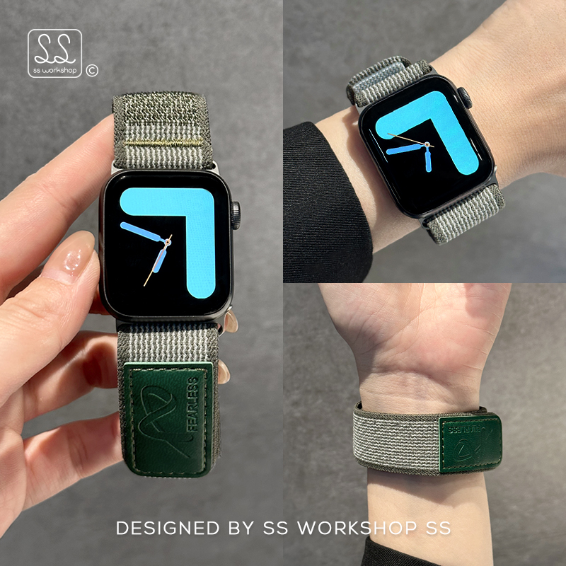 新款运动织布魔术贴回环iwatch