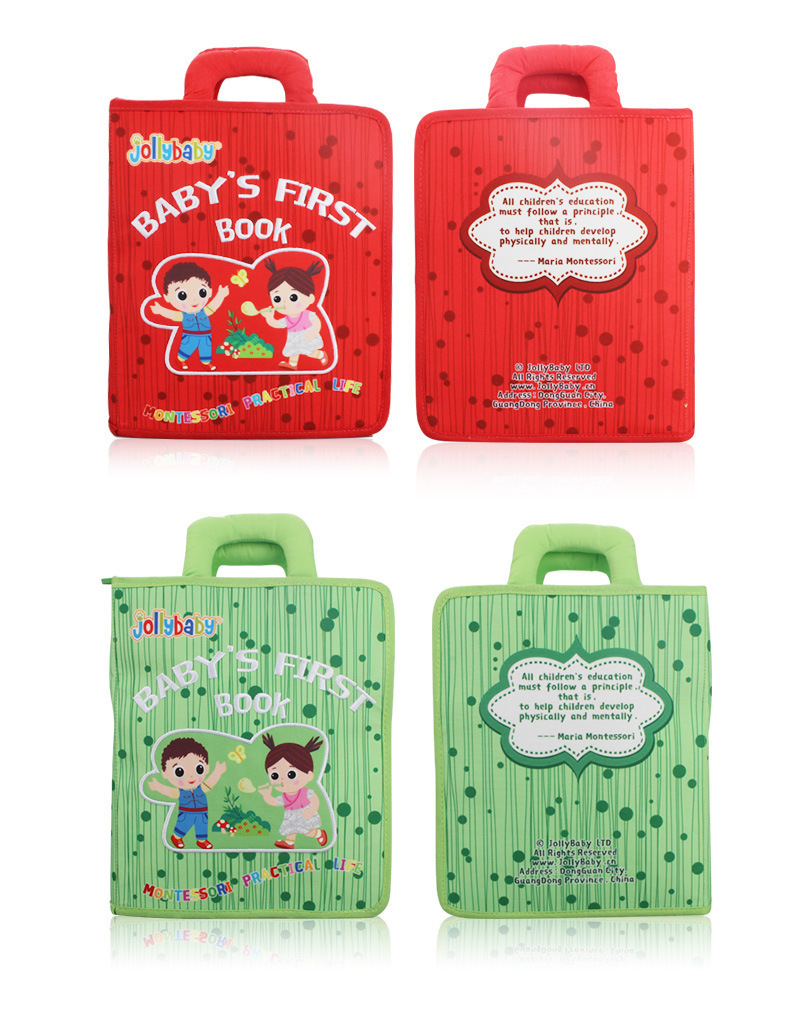 jollybaby蒙特梭利早教宝宝布书婴幼儿多功能启蒙布书玩具|msdalam kategori Toy/bayi/teka-teki/blok bangunan/model, kanak-kanak Bell/bermain kain/menyenangkan hati mainan, Bayi buku kain - dari Buy2taobao.com untuk memberikan perkhidmatan ejen Taobao profesional membeli