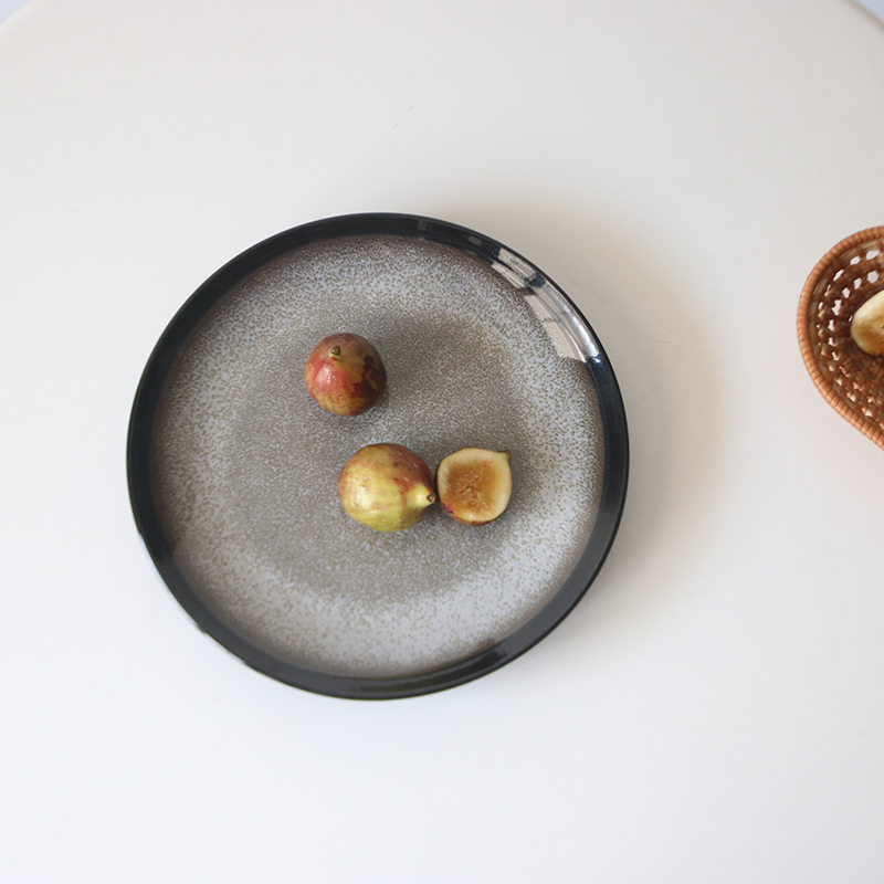 餐具日式陶瓷盘子复古家用菜盘8寸北欧创意盘网红装饰盘沙拉餐盘