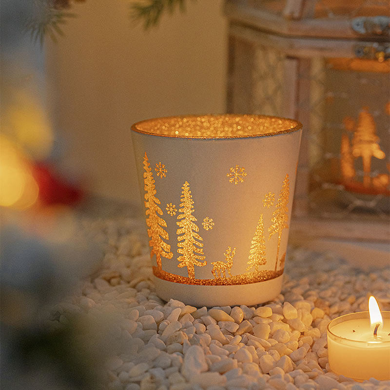 圣诞节香薰蜡烛礼盒创意高颜值装饰蜡烛烛台套装平安夜礼物小礼品