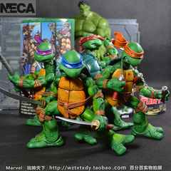 80后回忆 NECA正版盒装 忍者神龟异色版超可动人偶男朋友新年礼品