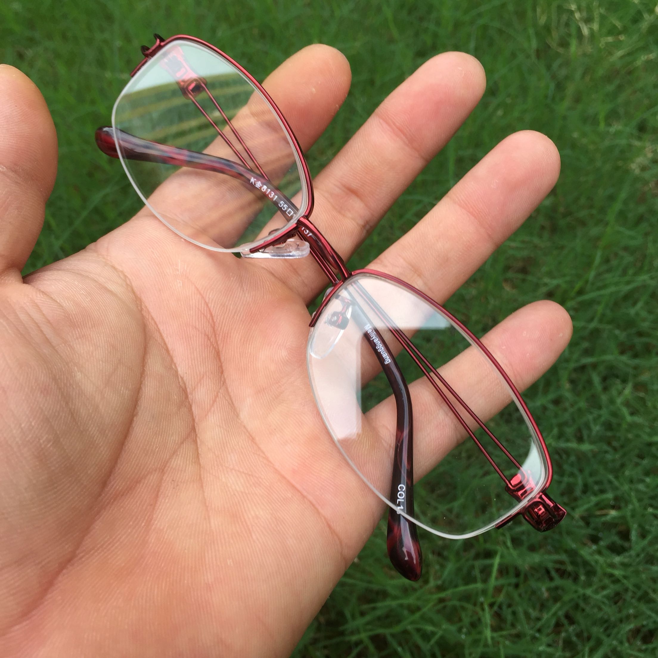 天然水晶眼镜白水晶石头镜电脑防辐射平光镜近视镜耐磨养眼抗疲劳